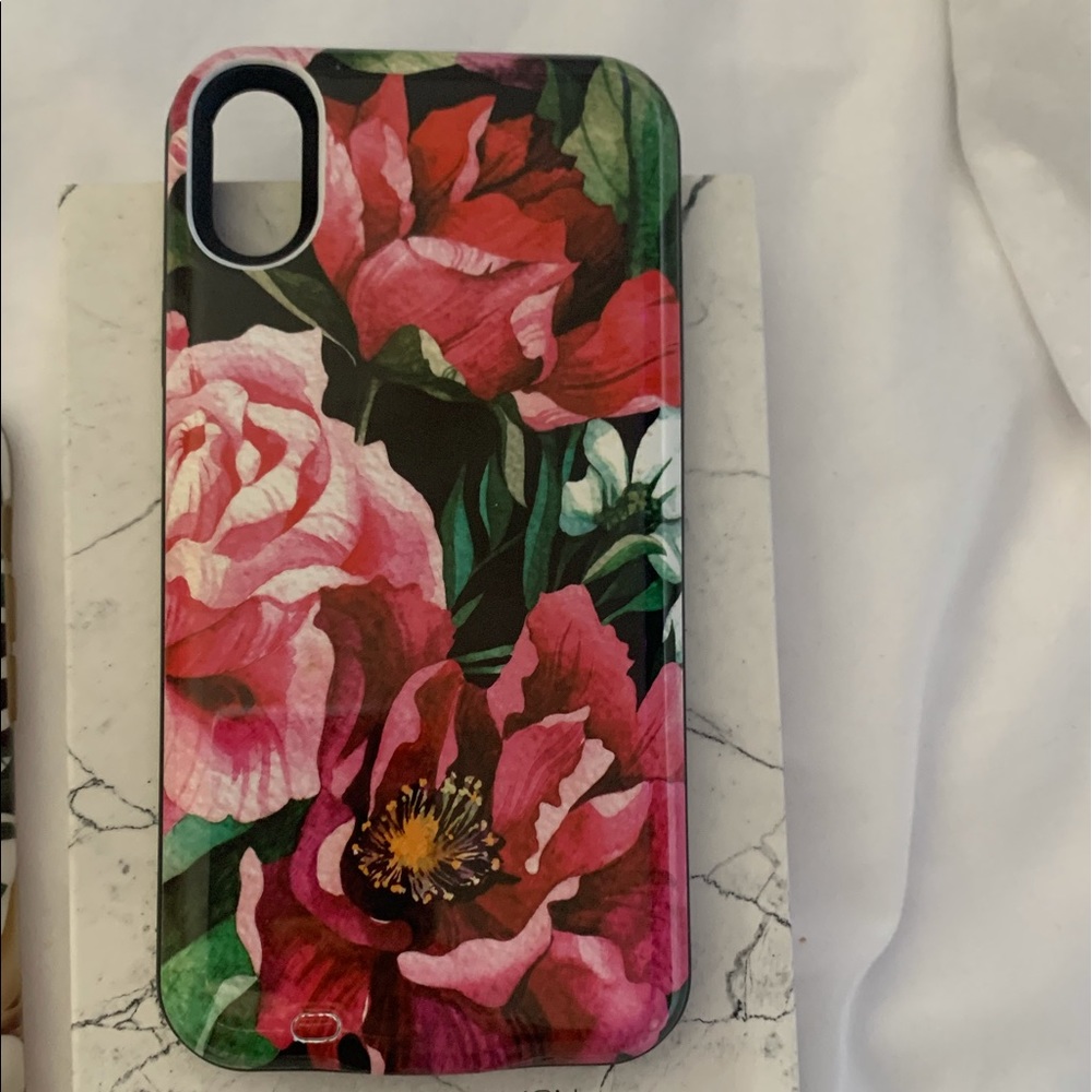 Floral Battery iPhone XR Case